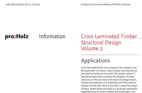Cross-Laminated Timber Structural Design Volume II 2018